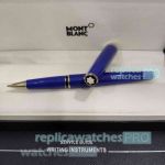 Replica Mont Blanc PIX Collection Rollerball Pen Blue Precious Resin and Silver
